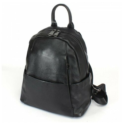 фото Рюкзак жен натуральная кожа opi-8813, 1отд, 4внутр+6внеш/карм, черный 238970 аделия