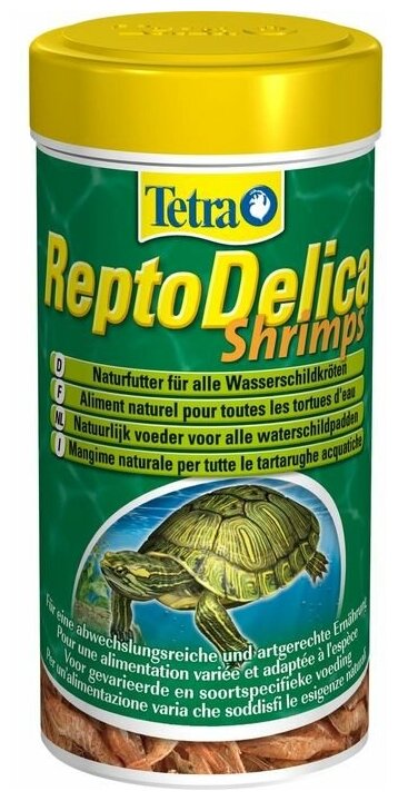 Корм Tetra ReptoDelica Shrimps для рептилий, деликатес из креветок, 250 мл 169241 - фотография № 1