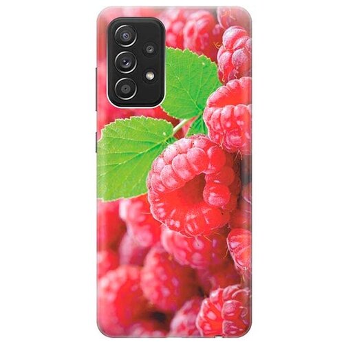 фото Ультратонкий силиконовый чехол-накладка для samsung galaxy a52 с принтом "малинка" gosso