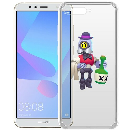 фото Чехол-накладка clear case brawl stars-барли для huawei y6 (2018) krutoff group