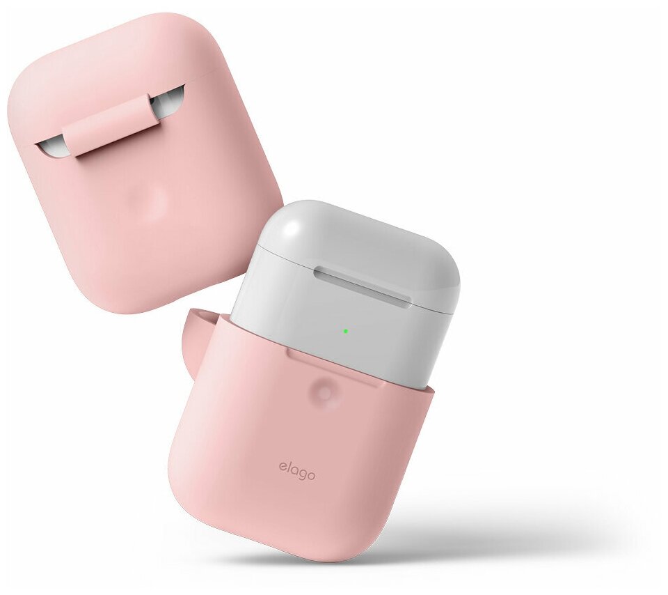Чехол Elago для AirPods wireless Silicone case Pink