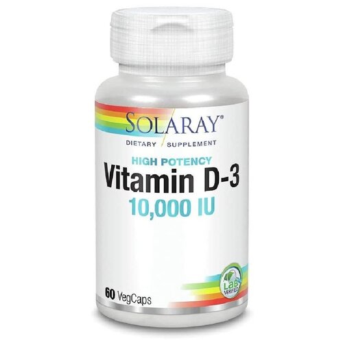 Solaray Vitamin D-3 (10000 IU) 60 V-капс