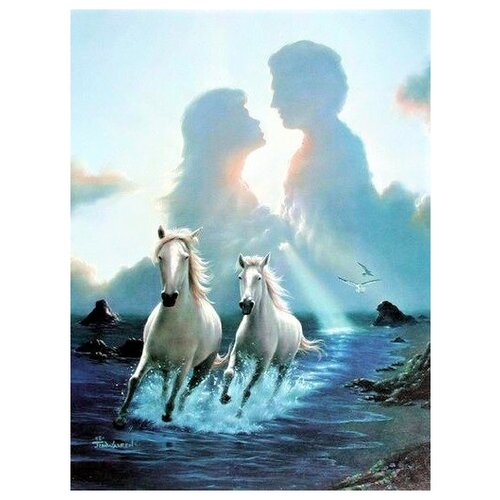 Алмазная мозаика на подрамнике 40х50/Животные/Птицы/Полная выкладка/Картина стразами/Набор для творчества