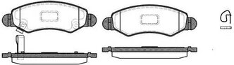 Дисковые тормозные колодки передние Road House 2702.21 для Suzuki Wagon R+, Suzuki Ignis, Suzuki Wagon R, Subaru Justy (4 шт.)