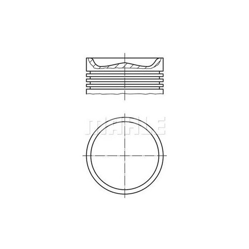 MAHLE 0053500 005 35 00_поршень !d128 R6\ MB OM458/460LA 1шт