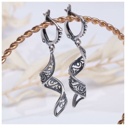 Жемчужина Серьги посеребрение 