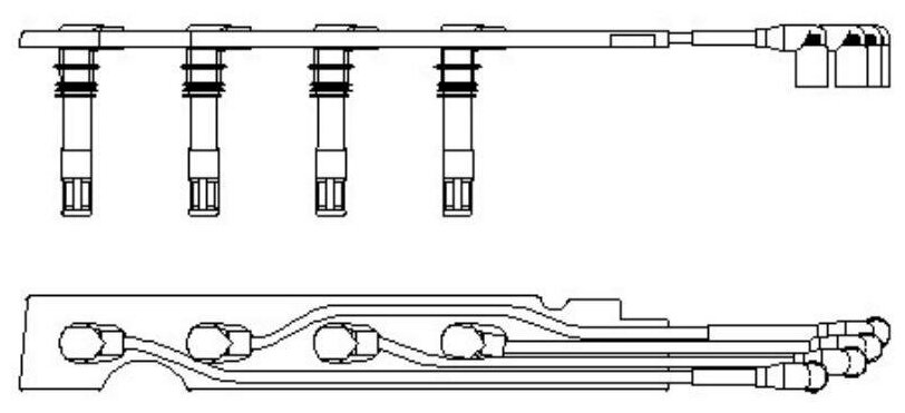 Провода В/В К-Т Vw Golf Iv 1.4 00- BREMI арт. 968G100