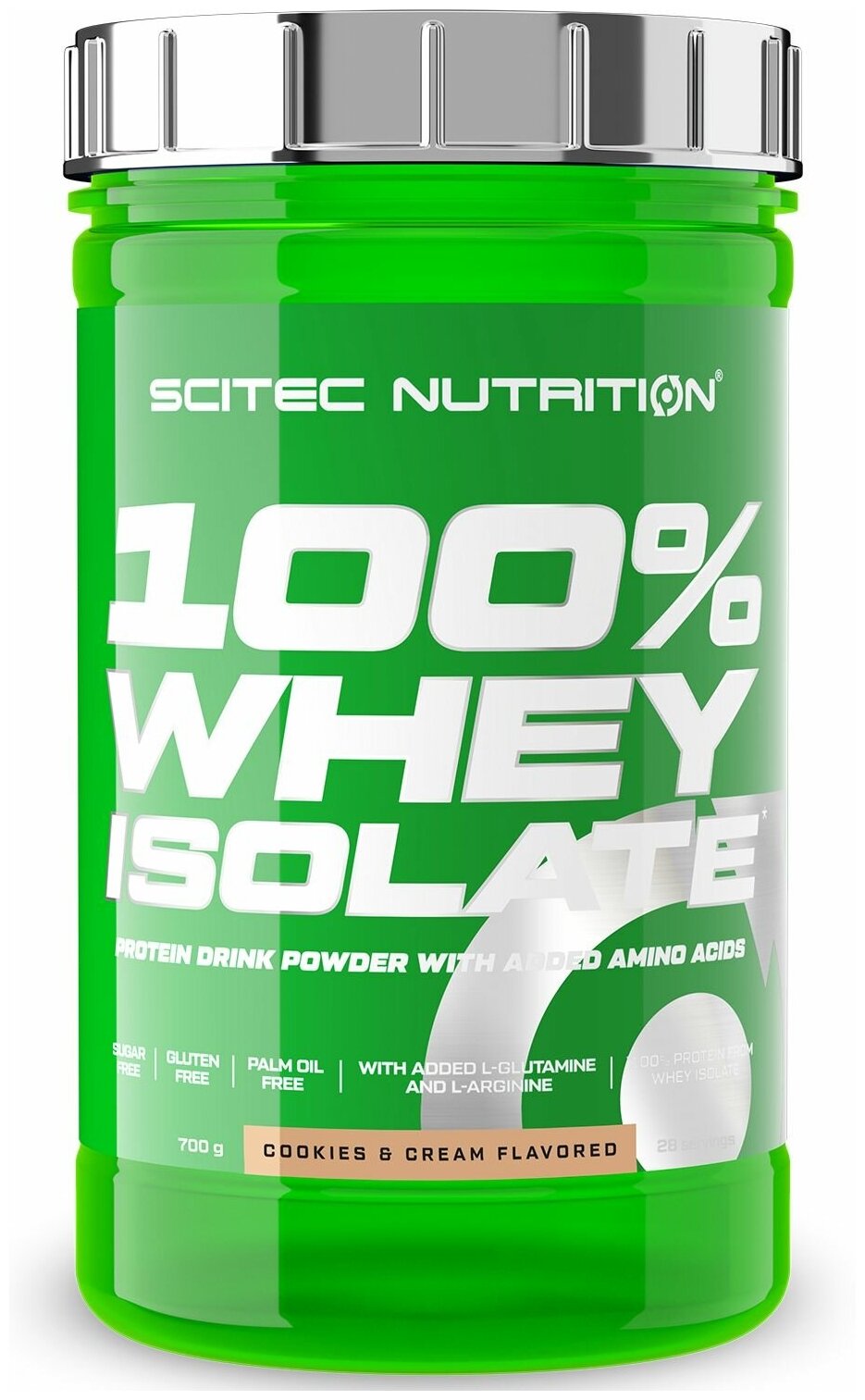 100% Whey Isolate, 700 г, Cookies & Cream / Печенье и Крем