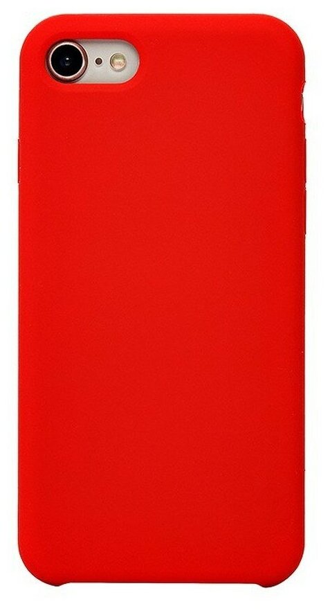 Силиконовая накладка без логотипа (Silicone Case) для Apple iPhone 7/ iPhone 8 / iPhone SE 2020 красный