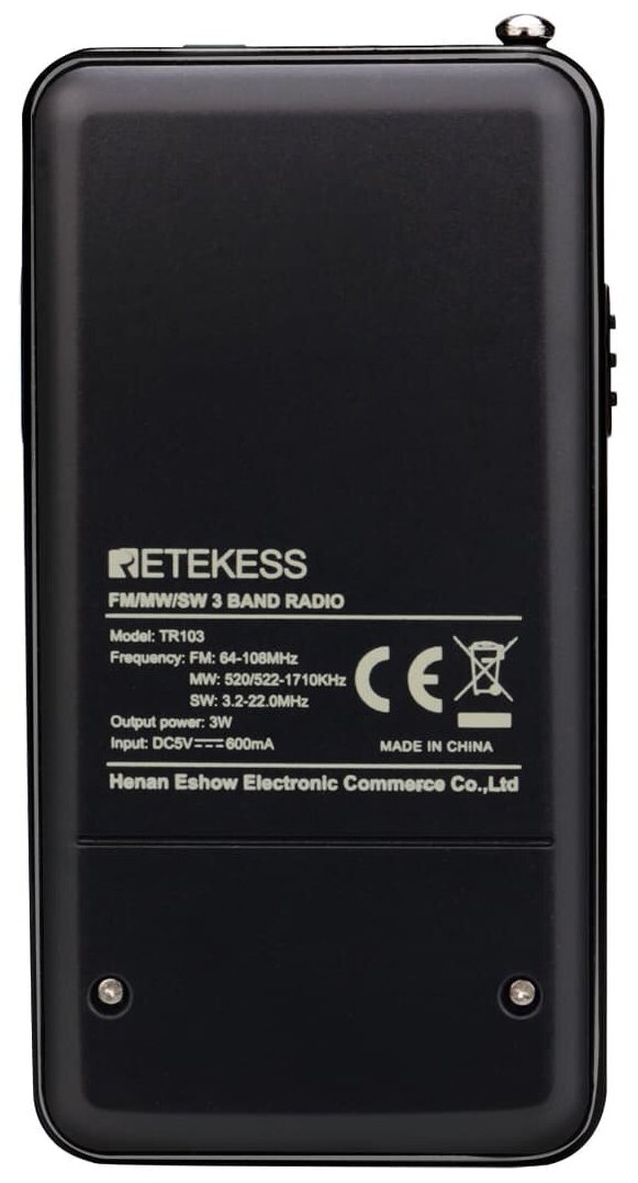 Цифровой портативный радиоприемник Retekess TR103