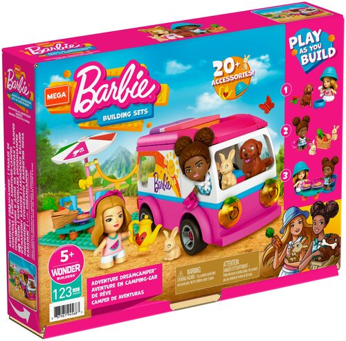 Конструктор Mega Construx Barbie GWR35 Поход мечты, 123 дет.