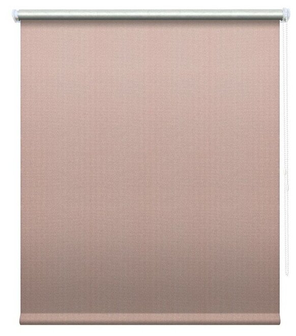 Рулонная штора Blackout Уют Сильвер, 80х175 см, светло-серый - фото №5