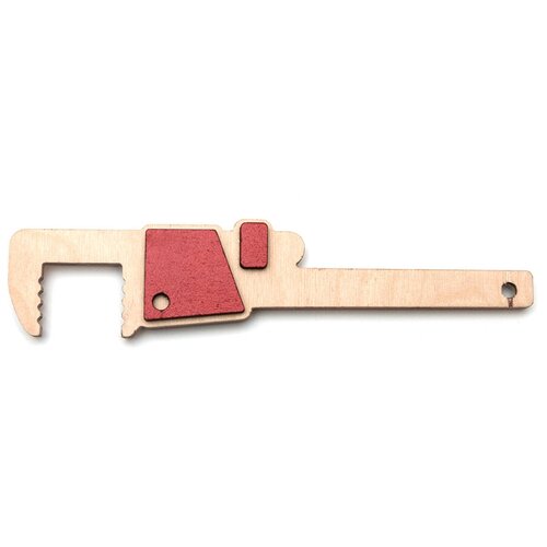 фото Газовый ключ детский деревянный азбукадекор