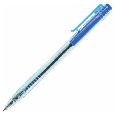 Ручка шариковая автоматическая Brauberg Click Blue (0.7мм, синий цвет чернил, масляная основа) (142712)