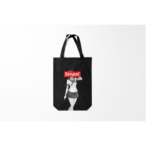 фото Сумка-шоппер / 31х42 см / аниме / сенпай senpai burnettie