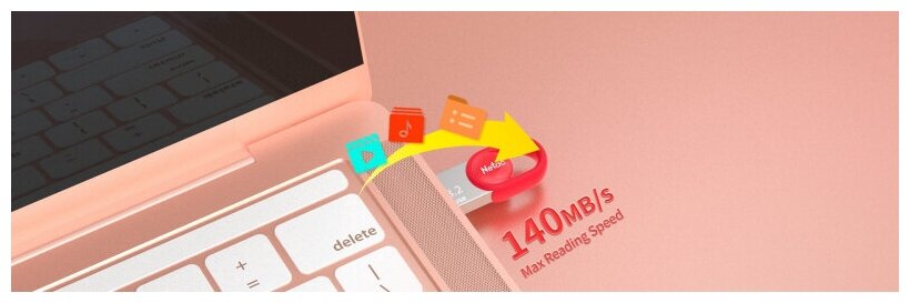 Флеш-накопитель Netac UM2 USB3.2 Flash Drive 64GB, up to 130MB/s - фото №11