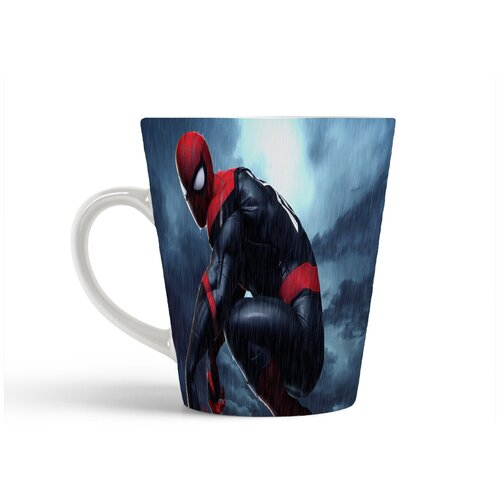 фото Кружка-латте coolpodarok человек паук дождь питер паркер