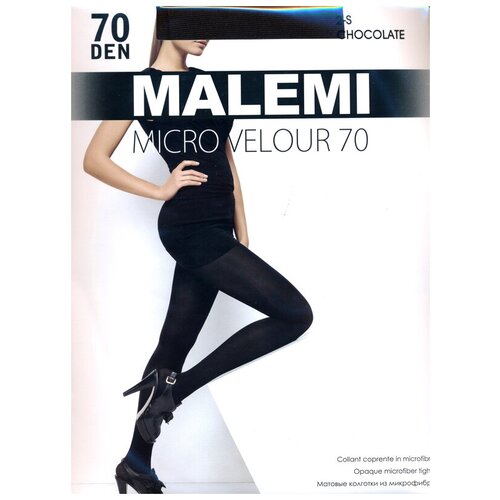 Колготки теплые Malemi Micro Velour 70, набор (2 шт.), размер II, nero (чёрный)