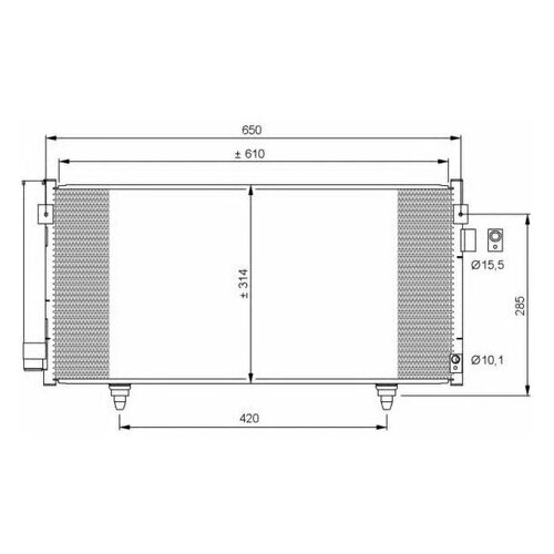 Радиатор Кондиционера Easy Fit NRF арт. 35855