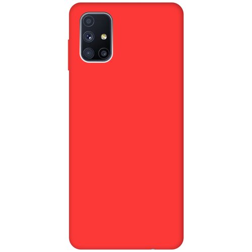 фото Чехол - накладка silky touch для samsung galaxy m51 красный gosso