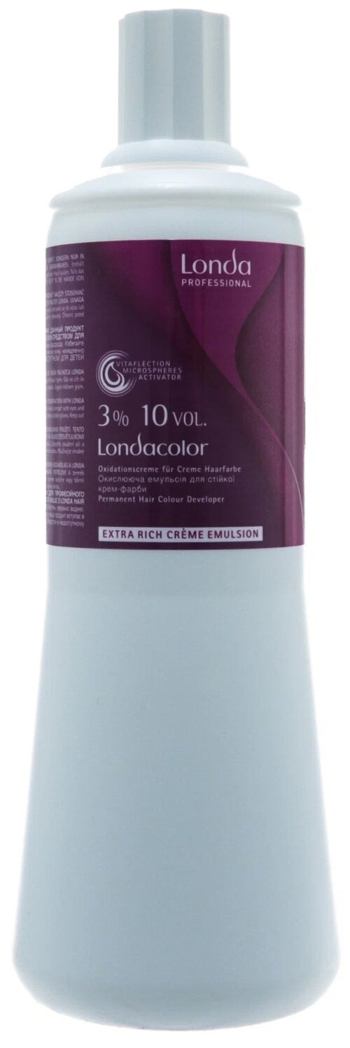 Londa Professional Londacolor Окислительная эмульсия для стойкой крем-краски Extra Rich Creme Emulsion 3 %, 1000 мл