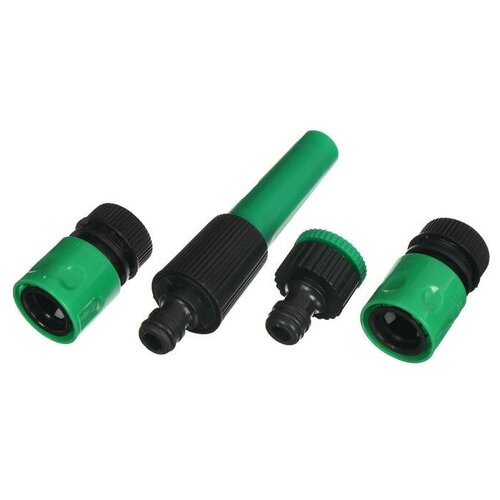 фото Набор поливочный наконечник, 2 соединителя 1/2, адаптер внешний росток 427262 (5 штук в упаковке)