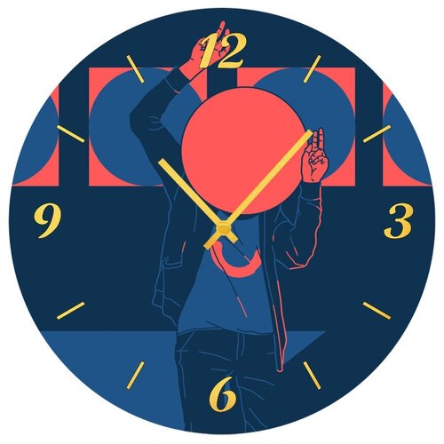 фото Svs настенные часы svs 4001767 диско-бой