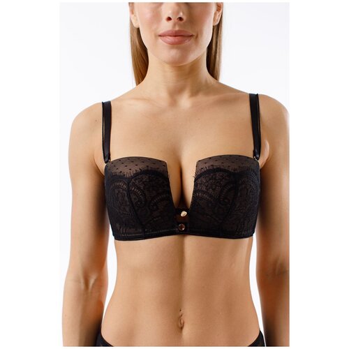 Бюстгальтер COQUETTE REVUE Dots 55114-06 кружево черный Размер 85C 3915₽