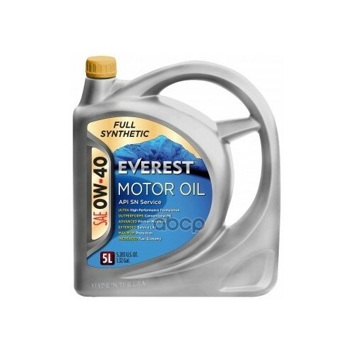 Everest Everest Масло Моторное 0w-40 (Sp A3/B4) (Full Synt,) (5л)