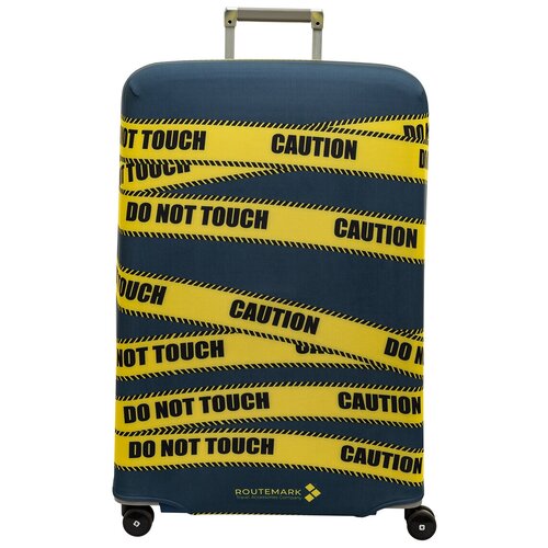 фото Чехол для чемодана routemark, размер l, серый, желтый