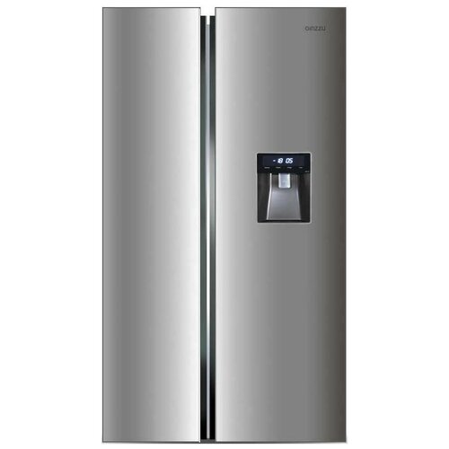 Холодильник Side by Side Ginzzu NFK-521 сталь холодильник ginzzu nfk 575 gold glass