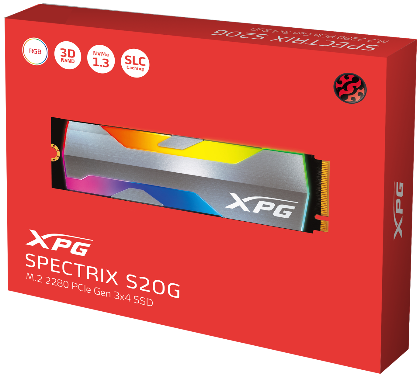 SSD накопитель A-Data Spectrix S20G 1ТБ, M.2 2280, PCI-E x4, NVMe - фото №4