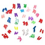 Набор обуви для кукол, туфли для барби, для кукол до 30 см, 30 пар - изображение