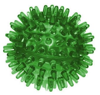 Мячик для массажа Массажер для стоп, рук и тела зеленый - фотография № 2