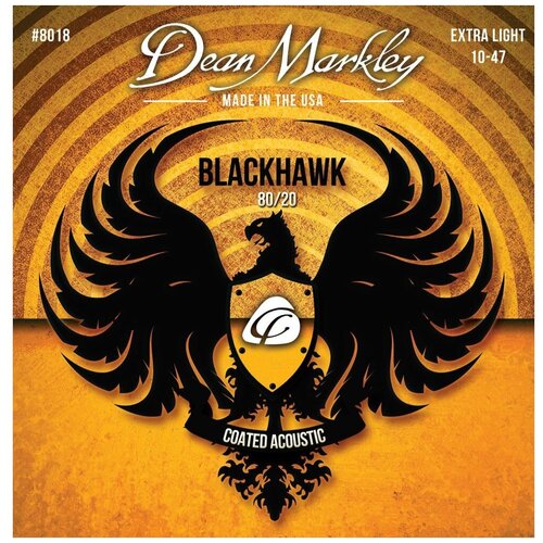 Струны Dean Markley DM8018 Blackhawk 80/20 10-47 для акустической гитары