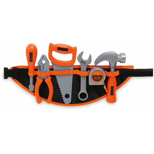 Поясной ремень с инструментами Smoby Black&Decker 360107 ремень с инструментами b d tools belt 360192 smoby