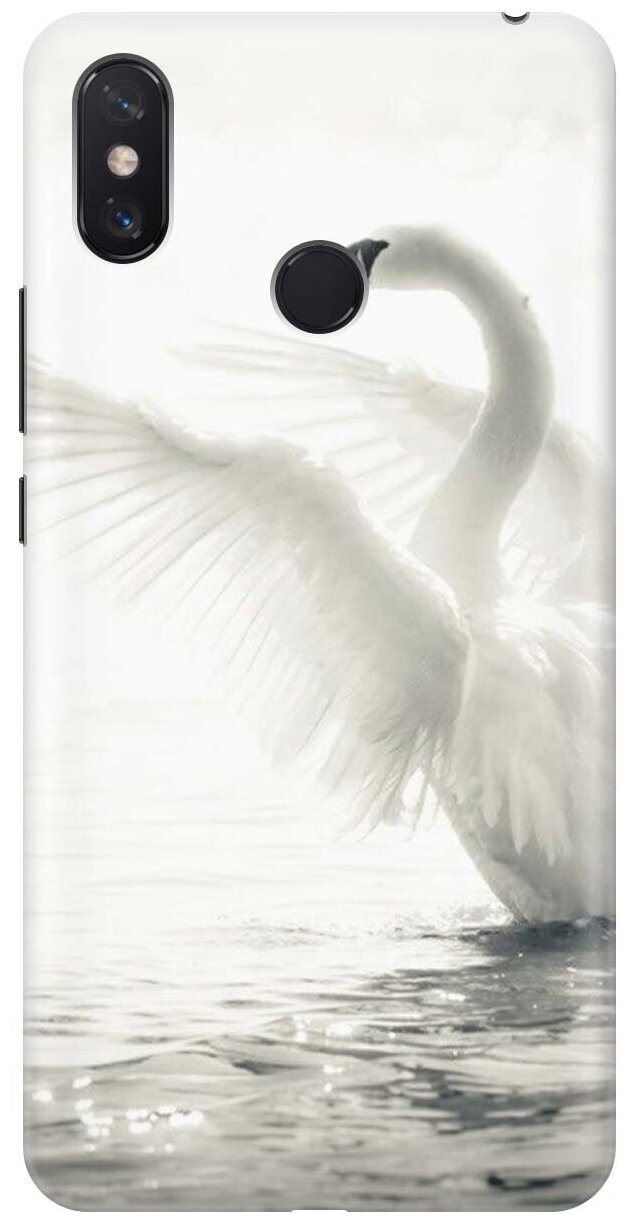GOSSO Ультратонкий силиконовый чехол-накладка для Xiaomi Mi Max 3 с принтом "Лебедь"