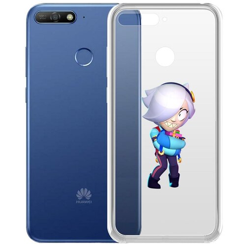 фото Чехол-накладка clear case brawl stars-колетт для huawei y6 prime (2018)/honor 7a pro/7c krutoff group