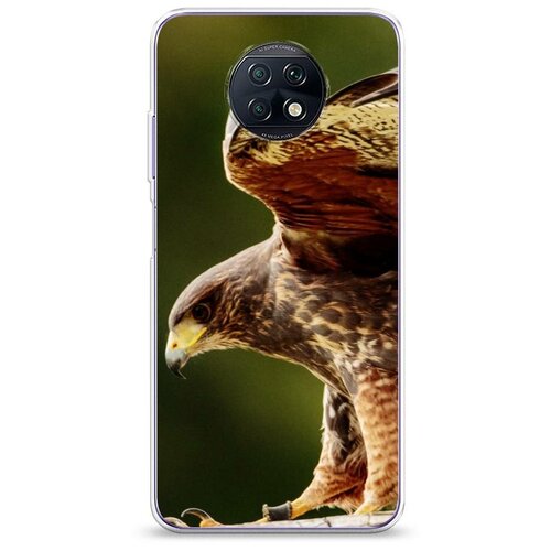 фото Силиконовый чехол "орел охотник" на xiaomi redmi note 9t / сяоми редми нот 9т case place