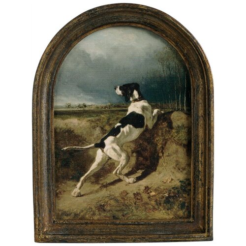 фото Картина в раме, масло 16x3x21см, glasar