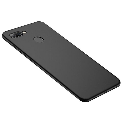 Чехол панель-накладка MyPads для Lenovo K5 Play ультра-тонкая полимерная из мягкого качественного силикона черная