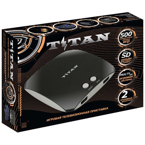 Игровая приставка Magistr Titan 3 черный (500 встроенных игр) (SD до 32 ГБ)