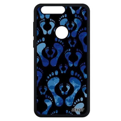 фото Противоударный чехол для мобильного // honor 8 // "след стопы" рождение шажок, utaupia, темно-синий
