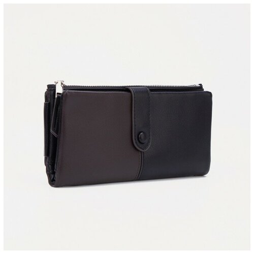 фото Кошелёк на кнопке, цвет чёрный нет бренда
