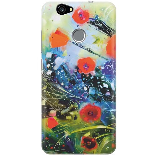 фото Re:pa накладка transparent для huawei nova с принтом "яркие цветы"