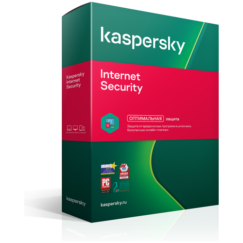 Kaspersky Internet Security Russian Edition. 2- Device 1 year Base Box (KL1939RBBFS)