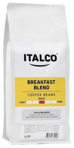 Кофе в зернах Italco Breakfast Blend (Брэкфаст бленд), 1кг - фотография № 1