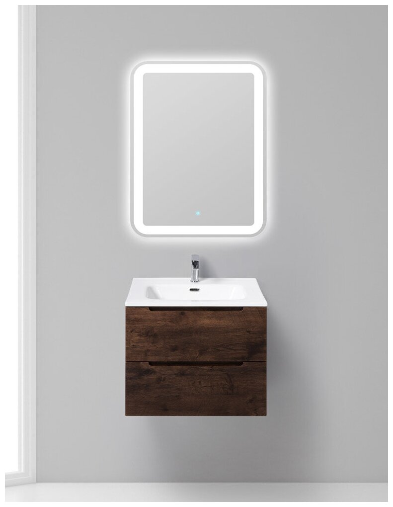 База под раковину подвесная BelBagno ETNA-600-2C-SO-RW-P Rovere Moro