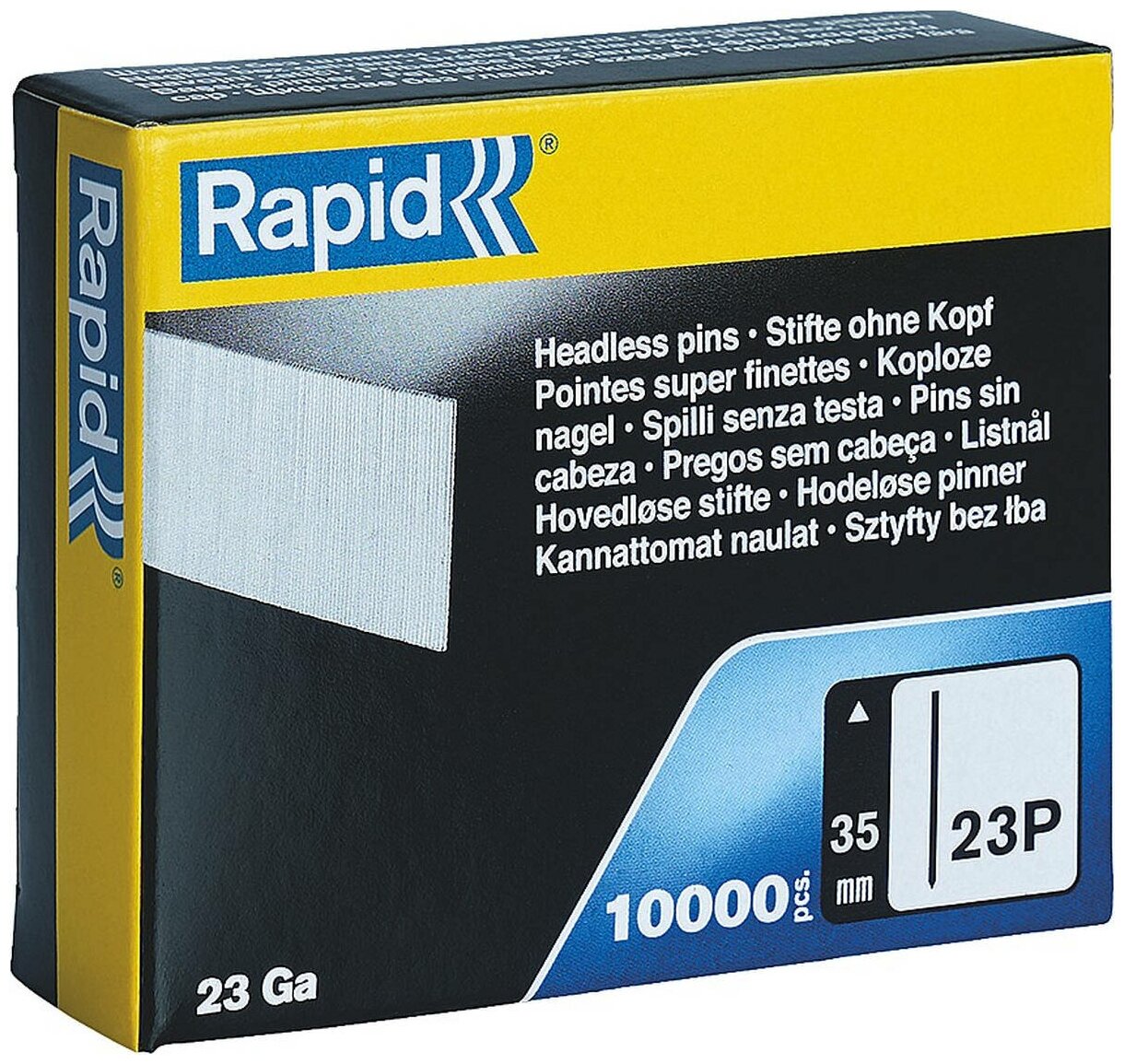 RAPID тип 23Р 35 мм, 1000 шт, Закаленные супертвердые гвозди (5001362)