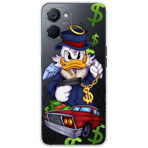 Силиконовый чехол на Realme V20 / Реалми В20 Scrooge McDuck with a Gold Chain, прозрачный силиконовый чехол scrooge mcduck with a gold chain на realme 10 pro реалми 10 про